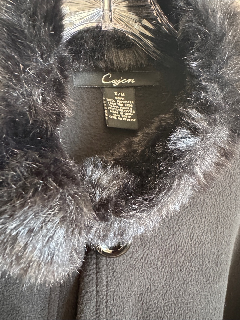 Fur Trim Cape - Picture 7 of 11